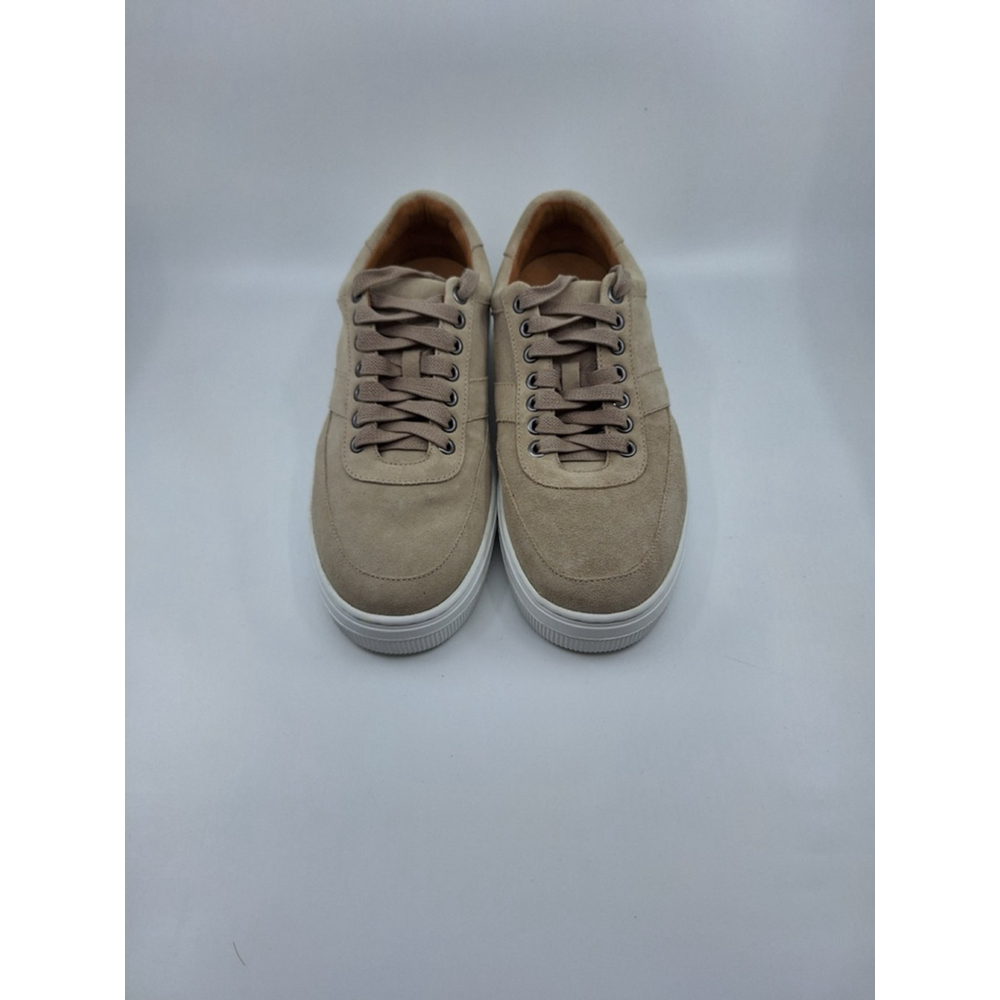 Peter Millar Vantage Suede Sneaker Beige MS24XF53 Mens 8.5 Low Top Shoes - Picture 4 of 5